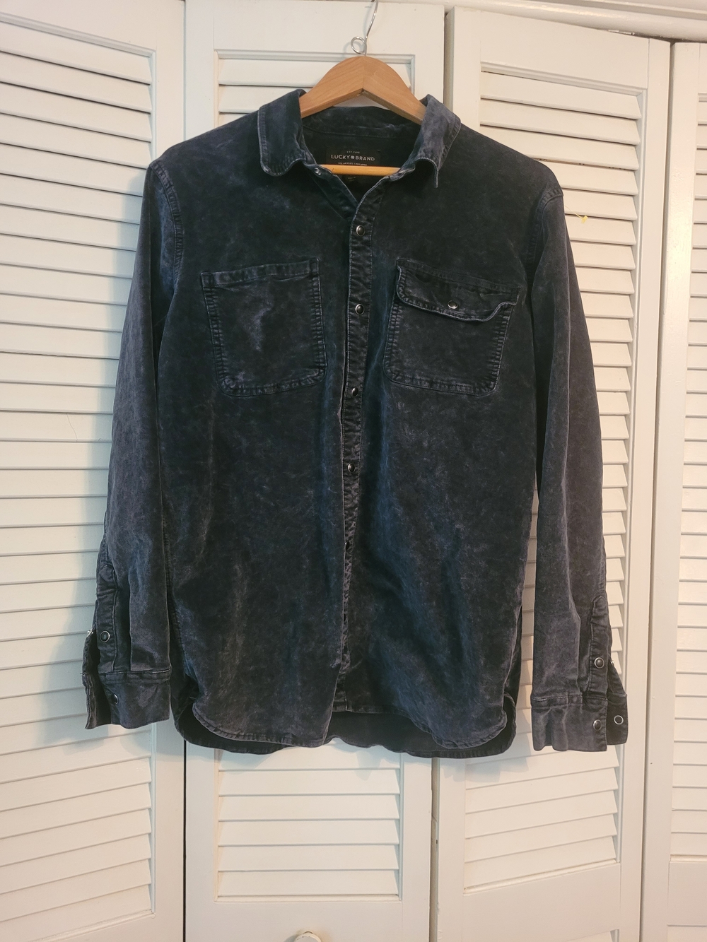Lucky Brand Velvet Boyfriend Shirt